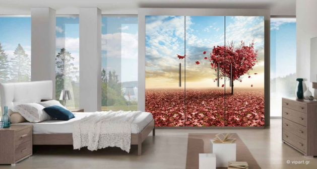 Αυτοκόλλητο Επίπλων  "Pink Heart Tree"