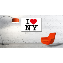 Καμβάς i love ny, κείμενο, καρδιά, new york