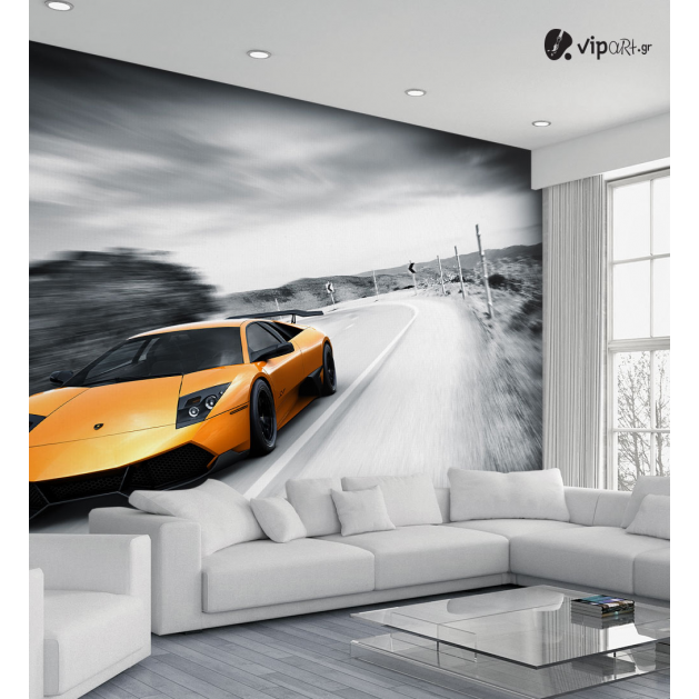 Ταπετσαρία Τοίχου Αυτοκίνητα Lamborghini επιλεκτικό χρώμα