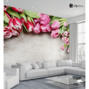 Ταπετσαρία Τοίχου λουλούδια Flowers