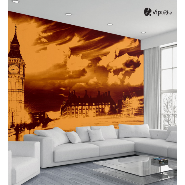 Ταπετσαρία Τοίχου London Sepia