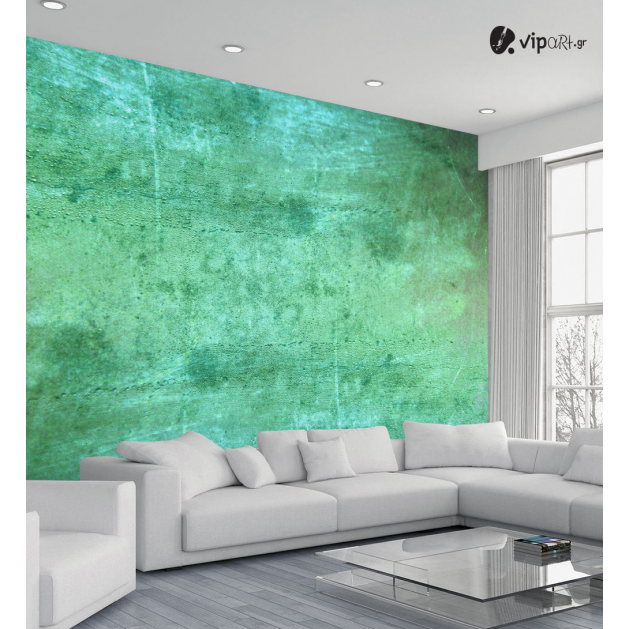 Ταπετσαρία Τοίχου τεχνοτροπία Aquacado Grunge παλιός πράσινος τοίχος