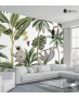 Ταπετσαρία Τοίχου Tropical vintage animals Exotic jungle