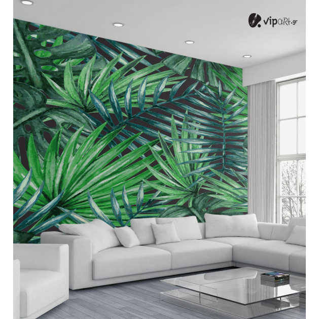 Αυτοκόλλητη Ταπετσαρία Τοίχου Tropical Palm Leaves