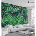 Αυτοκόλλητη Ταπετσαρία Τοίχου Tropical Palm Leaves