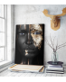 Πίνακας σε Καμβά woman dark skin gold makeup art 4