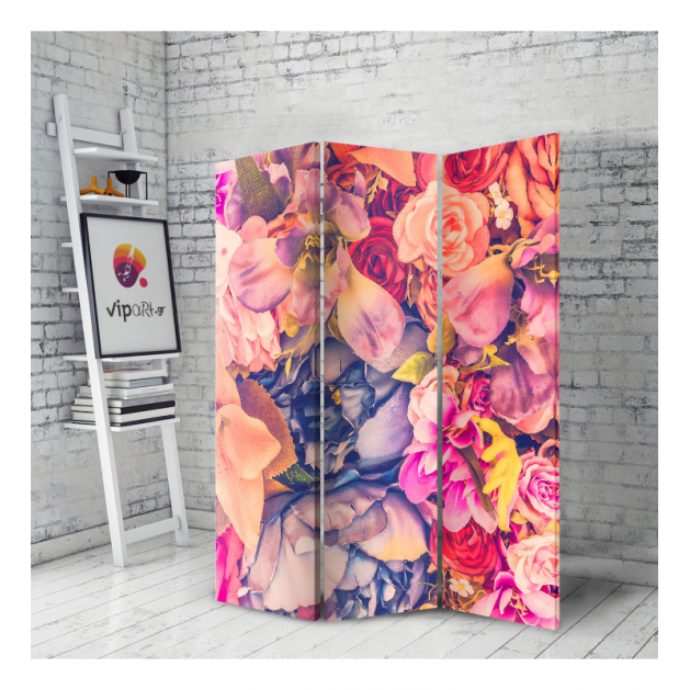 Παραβάν Flowers Colorful - Πολύχρωμα Λουλούδια