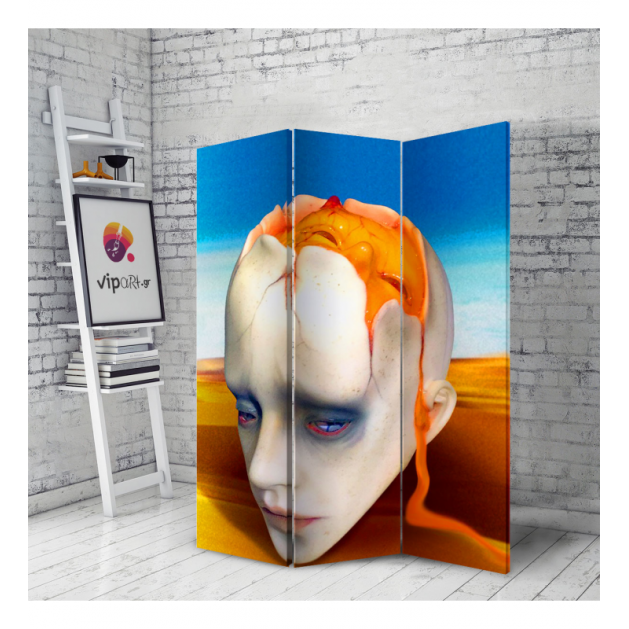 Διακοσμητικό Παραβάν Σε Καμβά Salvador Dali Head Sculpt