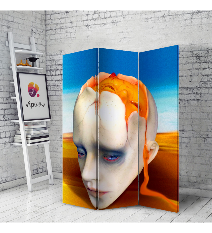 Διακοσμητικό Παραβάν Σε Καμβά Salvador Dali Head Sculpt