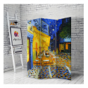 Διακοσμητικό Παραβάν Σε Καμβά Van Gogh Cafe Terrace At Night