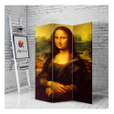 Διακοσμητικό Παραβάν Σε Καμβά Leonardo Da Vinci Mona Lisa