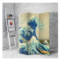 Διακοσμητικό Παραβάν Σε Καμβά Great Wave - Hokusai