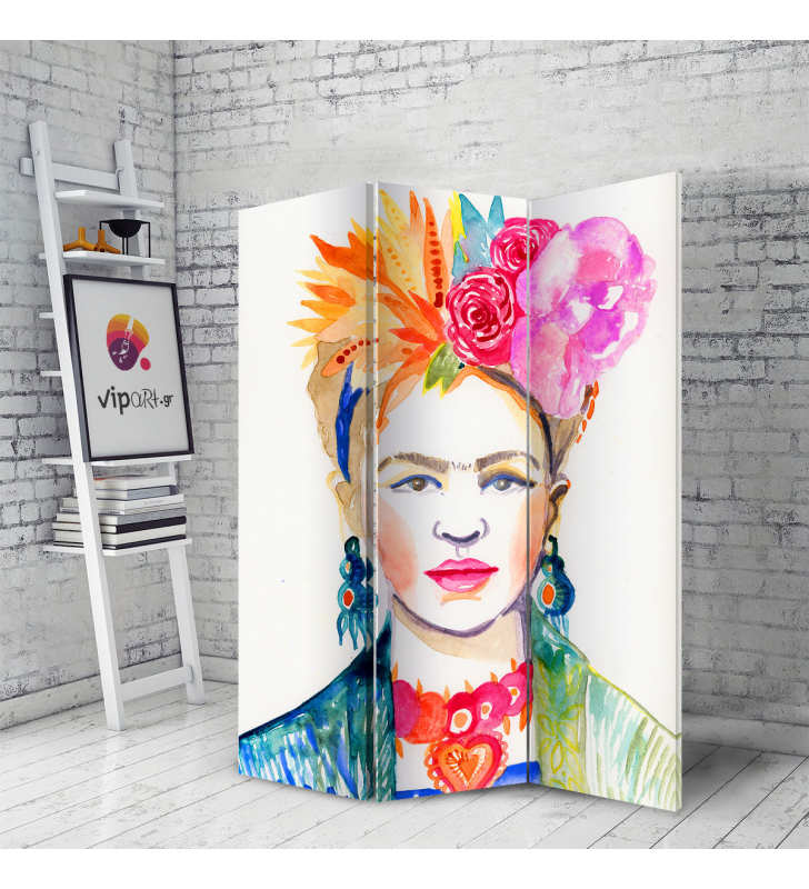 Διακοσμητικό Παραβάν  Σε Καμβά Frida Kahlo