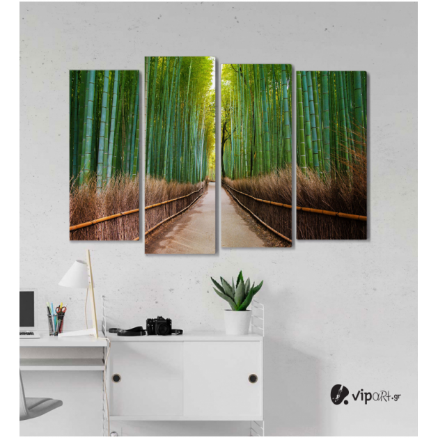 Πίνακας Καμβάς Τετράπτυχος Bamboo