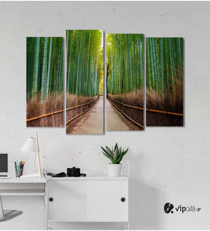 Πίνακας Καμβάς Τετράπτυχος Bamboo