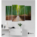 Πίνακας Καμβάς Τετράπτυχος Bamboo