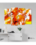Πίνακας Καμβάς Τετράπτυχος Orange Artistic Paint - Πορτοκαλί καλλιτεχνικό χρώμα