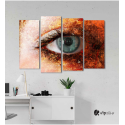 Πίνακας Καμβάς Τετράπτυχος Eye Camera