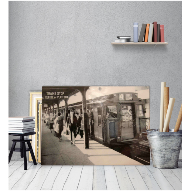Πίνακας Καμβάς Vintage Σταθμός Τρένου