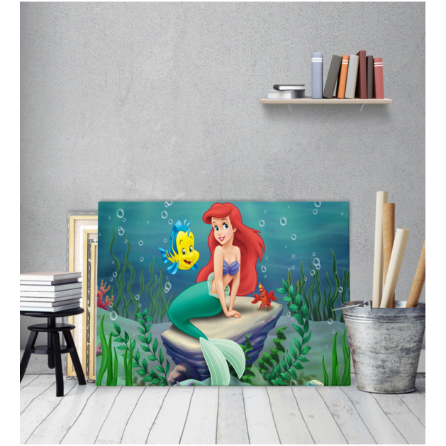 Πίνακας Καμβάς Ariel η Γοργόνα