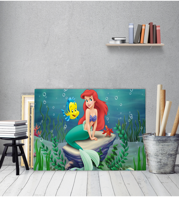 Πίνακας Καμβάς Ariel η Γοργόνα