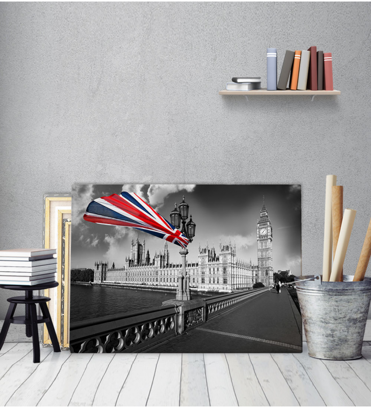 Πίνακας Καμβάς με εκτύπωση London Flag