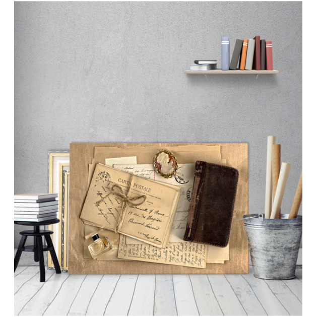 Πίνακας Καμβάς με εκτύπωση Card Postal