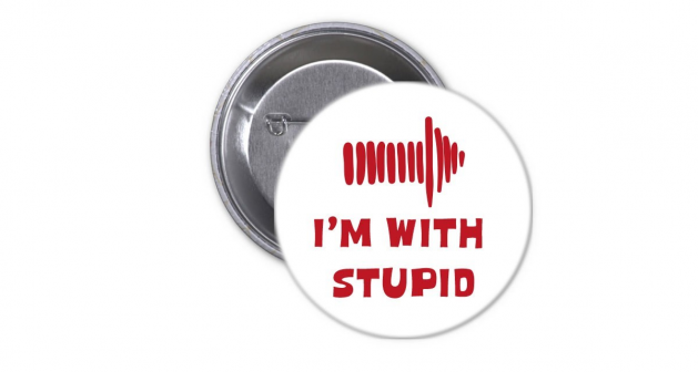 Κονκάρδα I’M WITH  STUPID