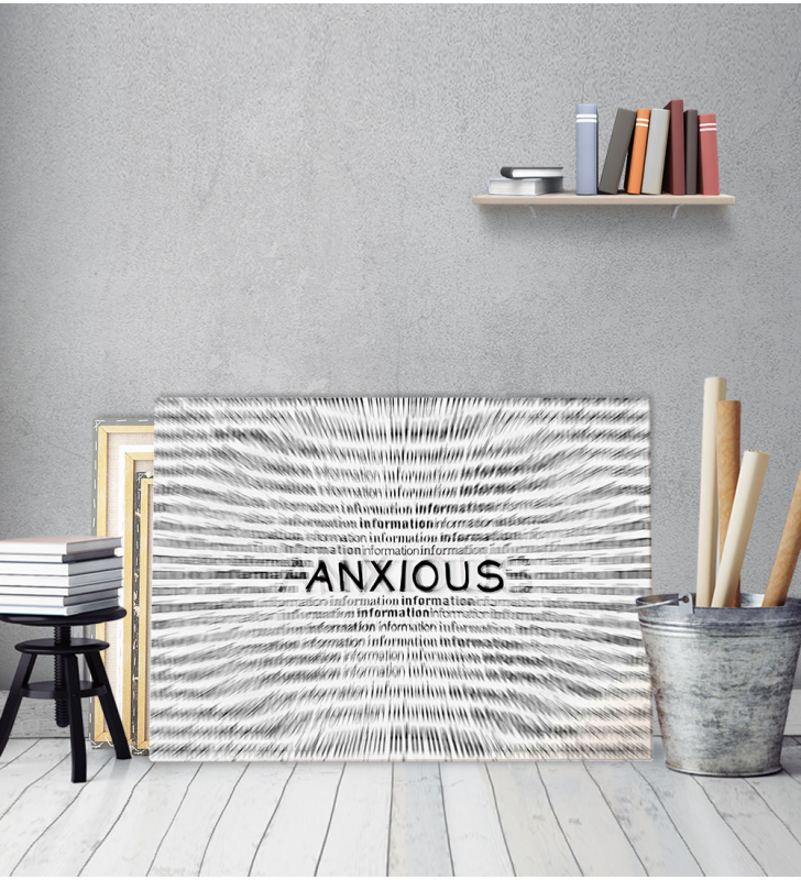 Πίνακας Καμβάς Αγωνία - Anxious