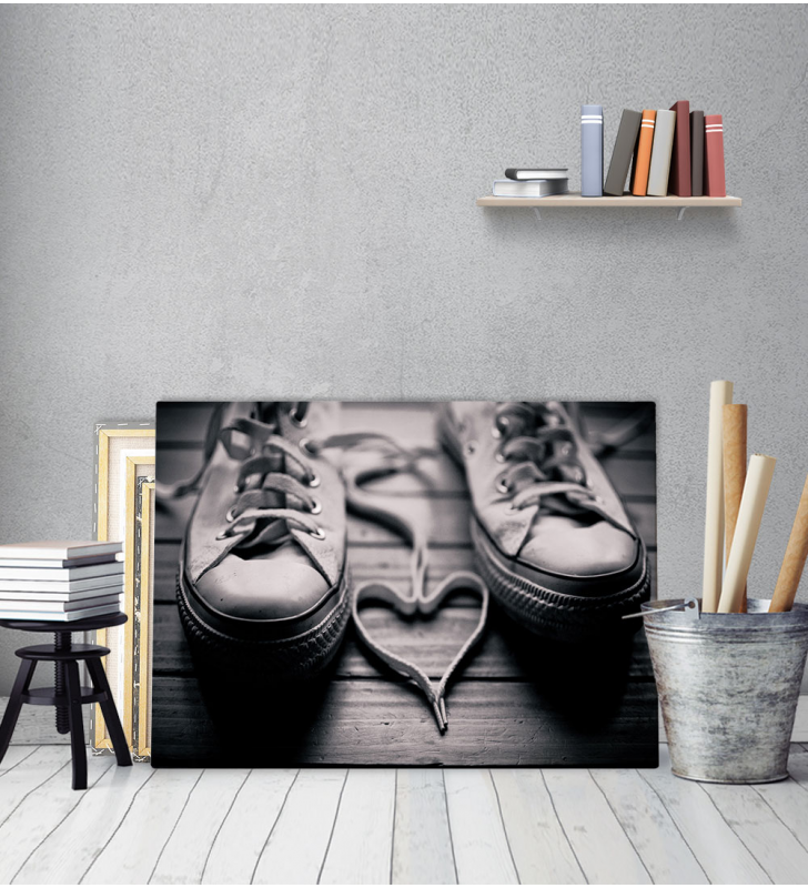 Πίνακας Καμβάς All Star παπούτσια Love