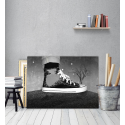 Πίνακας Καμβάς All Star παπούτσι Black and White