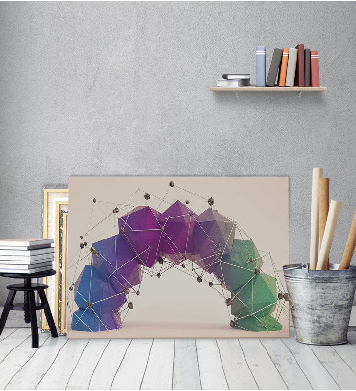 Πίνακας Καμβάς με εκτύπωση 3D D.N.A.