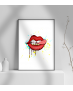 copy of Εκτύπωση σε Αφίσα φωτογραφικό Χαρτί clipart lipstick kiss