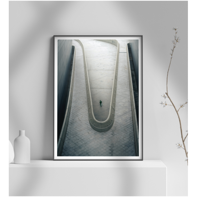 Εκτύπωση σε Αφίσα φωτογραφικό Χαρτί Minimal person walking