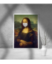 Εκτύπωση σε Αφίσα φωτογραφικό Χαρτί Leonardo Da Vinci Mona Lisa mask covid-19