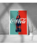 Εκτύπωση σε Αφίσα φωτογραφικό Χαρτί Retro Coca Cola Διαφήμιση