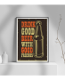 Εκτύπωση σε Αφίσα φωτογραφικό Χαρτί Retro Drink Good Beer With Good Friends