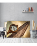 Πίνακας Καμβάς vintage ρολόι- Brown Watch New York City Manhattan