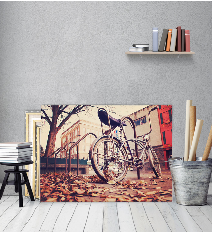 Πίνακας Καμβάς Autumn vintage Bike