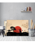 Πίνακας Καμβάς Japanese Ninja Sunset