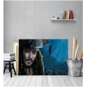 Πίνακας σε Καμβά Johnny Depp captain jack