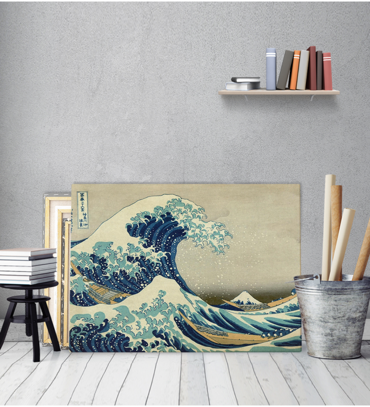Πίνακας ζωγραφικής σε Καμβά  Great Wave - Hokusai
