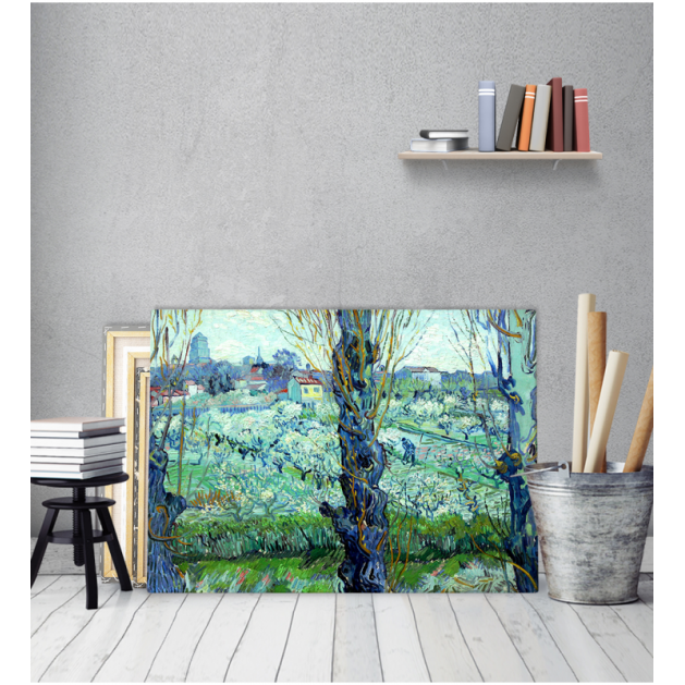Πίνακας ζωγραφικής σε Καμβά Van Gogh View Of Arles