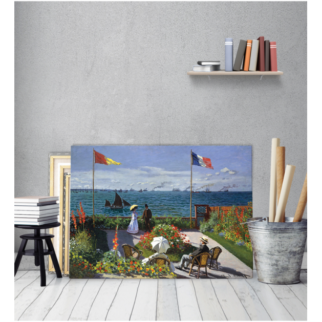 Πίνακας ζωγραφικής σε Καμβά Monet Garden At Saint Adresse