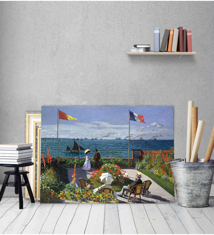 Πίνακας ζωγραφικής σε Καμβά Monet Garden At Saint Adresse