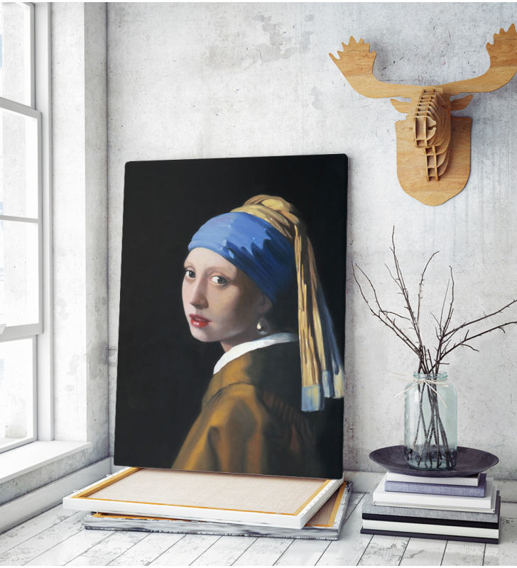 Πίνακας ζωγραφικής σε Καμβά Vermeer Girl With A Pearl Earring