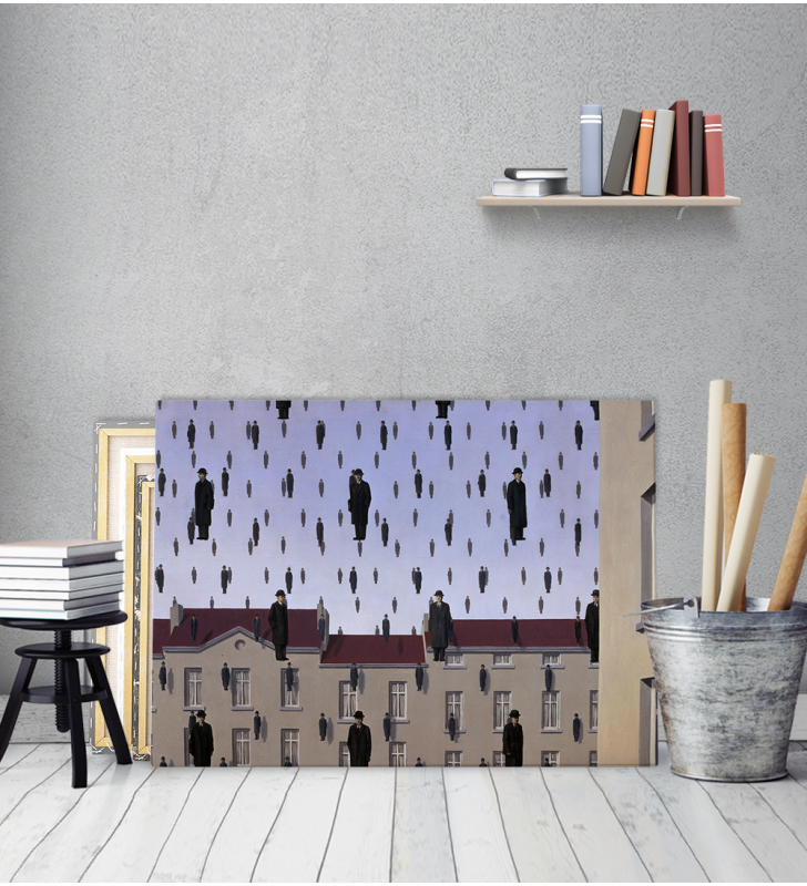 Πίνακας ζωγραφικής σε Καμβά Magritte Golconda