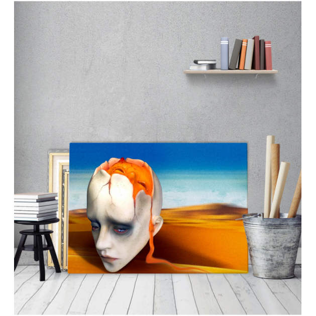 Πίνακας ζωγραφικής σε Καμβά Salvador Dali Head Sculpt