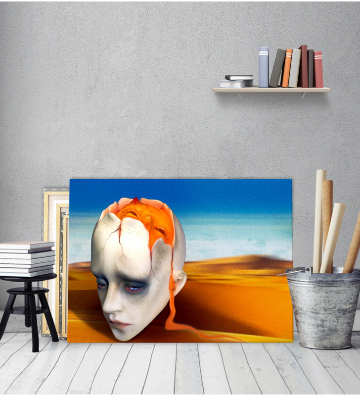 Πίνακας ζωγραφικής σε Καμβά Salvador Dali Head Sculpt
