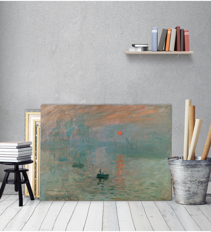 Πίνακας ζωγραφικής σε Καμβά Impression Sunrise Claude Monet